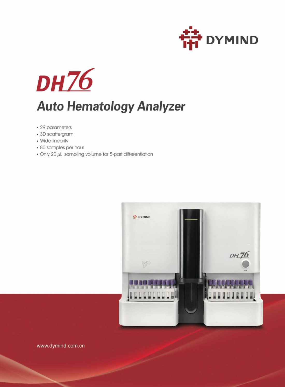 DH 76 Auto Hematology Analyzer -DYMIND - ATP Diagnóstica